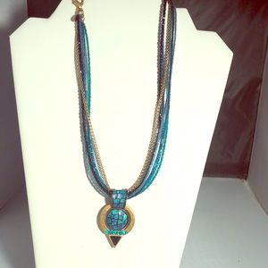 Chico’s turquoise stone necklace